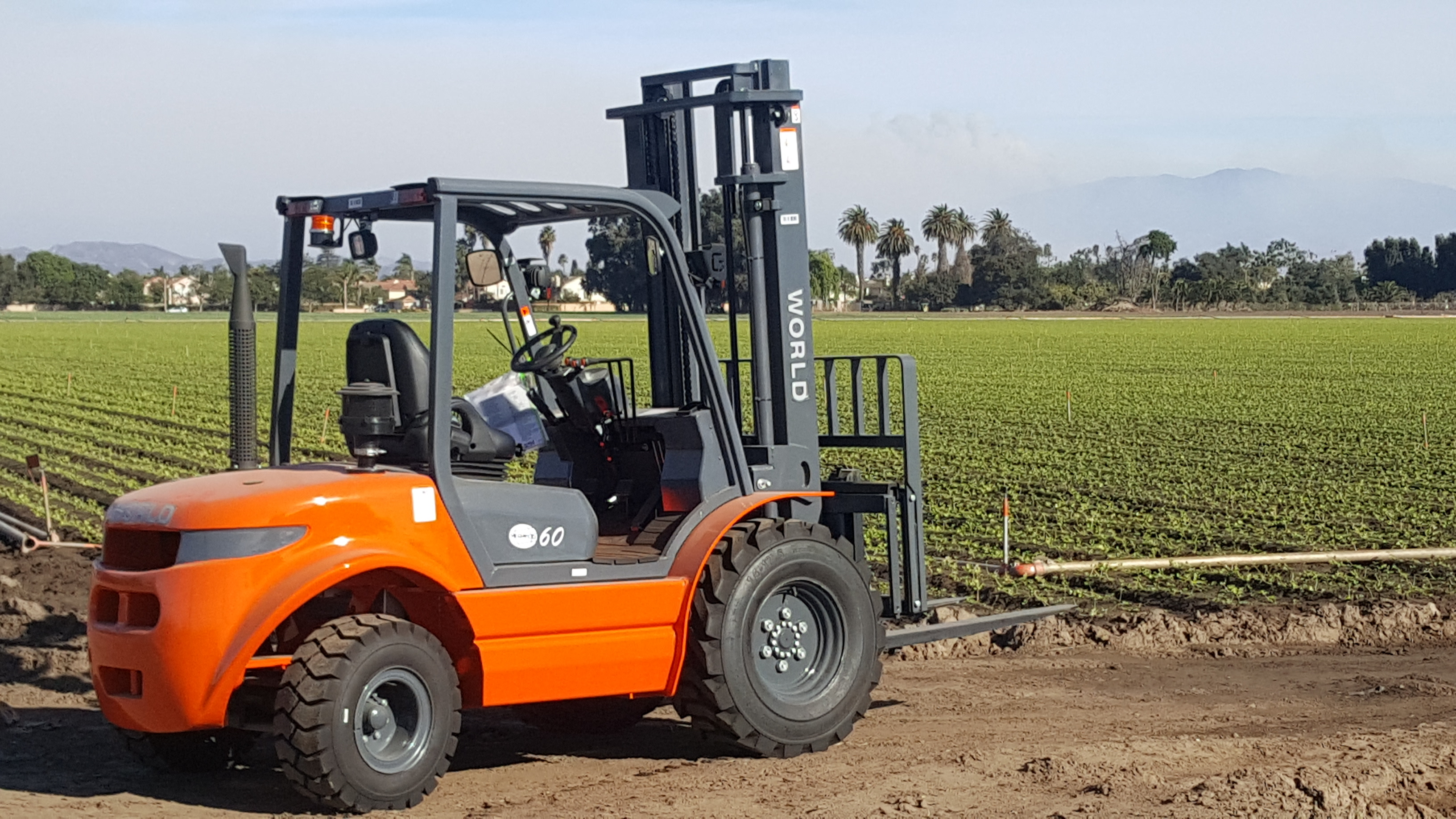 small rough terrain forklift